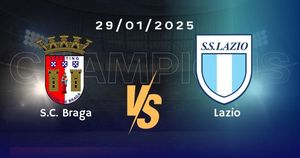 Braga Faces Lazio's Challenge In Europa League Clash