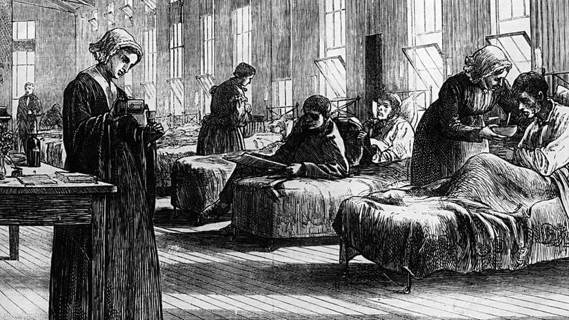 İngiliz fizisyen Edward Jenner'ın 1796 yılındaki ilk çiçek virüsü aşısını betimleyen tarihsiz bir illüstrasyon