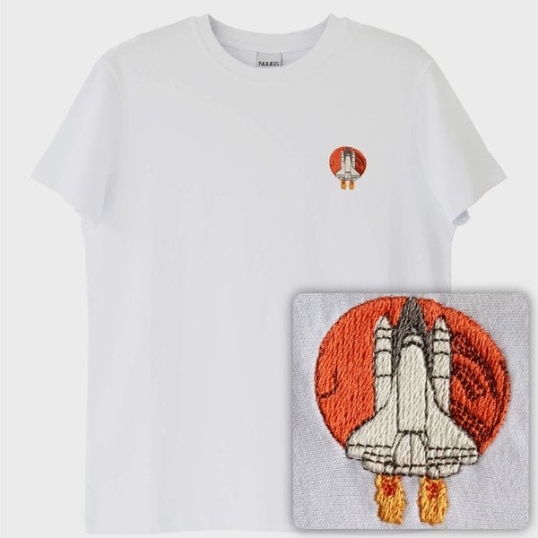 Hedef Mars T-Shirt (Nakış, %100 Pamuk)