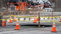 Route 80 now shut down in both directions after another sinkhole - 'It's gonna be a mess'