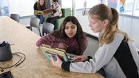 Reading hour with Porsche trainees