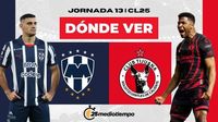 Monterrey vs Tijuana: dónde y a qué hora ver EN VIVO J13 CL 2025