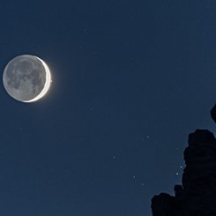  The Bull's Eye and the Young Moon 
