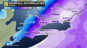 Severe Winter Storm Hits Eastern And Southern Ontario