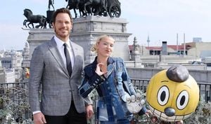 Millie Bobby Brown And Chris Pratt Star At 'Estado Eléctrico' Premiere