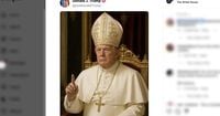 White House posts AI image of Trump as pope