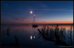 Mars, Antares, Ay ve Satürn