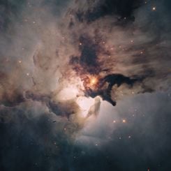  In the Center of the Lagoon Nebula 