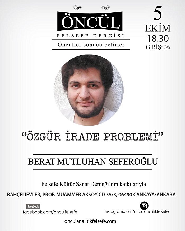 Özgür İrade Problemi-Berat Mutluhan Seferoğlu