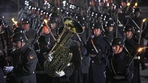Olaf Scholz Honored With Große Zapfenstreich Farewell Ceremony