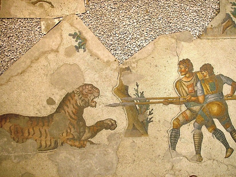 5. yüzyıldan kalma bir Bizans mozaiği, İstanbul.