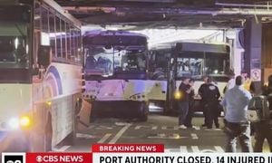 Multi Bus Crash Disrupts Port Authority Transit