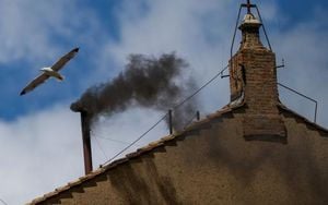 Black Smoke Signals Continued Search For New Pope