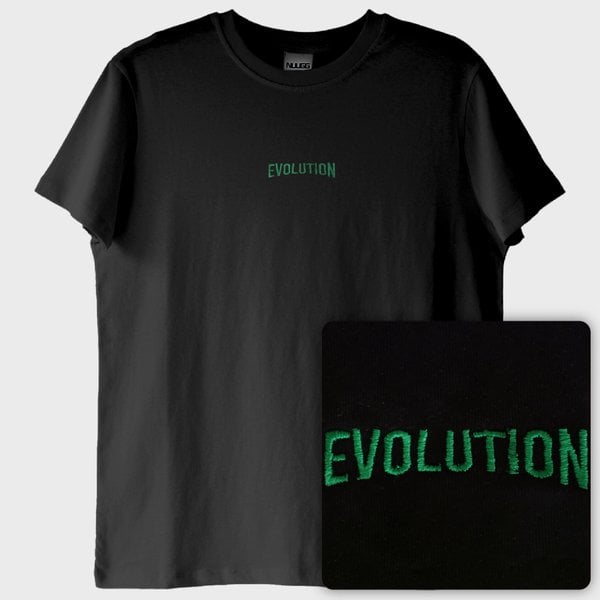 Evolution: Evrim T-Shirt (Nakış, %100 Pamuk)