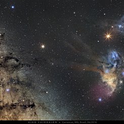  Saturn and Mars visit Milky Way Star Clouds 