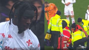 Moise Kean Stretchered Off After Injury During Verona-Fiorentina Match