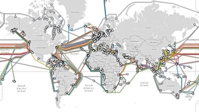 Okyanus Altı İnternet Kabloları Haritası!