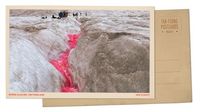 Greetings from the Rhône Glacier, where a gash of pink highlights how it's melting