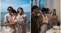Valentino Rossi e Francesca Sofia Novello, il battesimo della figlia Gabriella: «Che belle le mie donne». I padrini, la festa e gli invitati