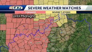 Severe Storms Hit Louisville And Southern Indiana Wednesday Night