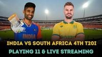 India vs South Africa 4th T20 Playing 11, match timings, live streaming