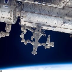 Dextre Robot at Work on the Space Station