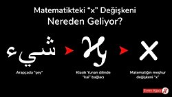 Matematikteki Bilinmeyen Olarak Kullanılan ''x'' Harfi Nereden Geliyor?