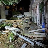 Children injured after a car crashed into a condo in Manchester