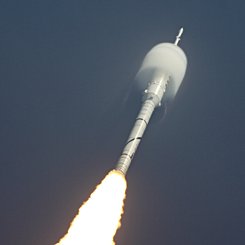 Ares 1-X Rocket Lifts Off