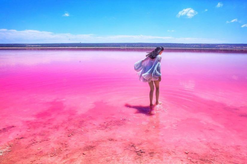 Hutt Lagoon Gölü, Avustralya