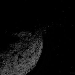 Asteroit Bennu’dan Saçılan Çakıllar