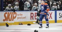 Ryan Nugent-Hopkins gets 4th career hat trick as Oilers hold on to beat Kraken 5-4