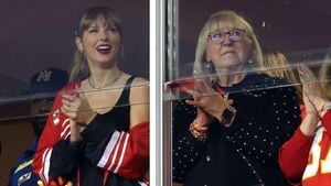 Donna Kelce Shows Stylish Support For Taylor Swift