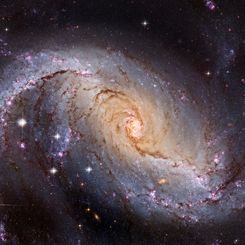  NGC 1672: Barred Spiral Galaxy from Hubble 