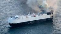 Cargo ship carrying new vehicles to Mexico sinks in the North Pacific weeks after catching fire | CNN