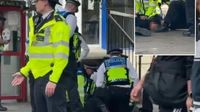 Moment cops swoop on teen boy after Chelsea game over fears he was carrying gun