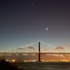 Lisbon Moonset