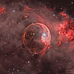  NGC 7635: The Bubble Nebula Expanding 