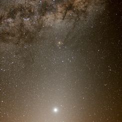  Venus, Zodiacal Light, and the Galactic Center 