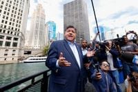 Newsom and Pritzker tell Trump crime is under control but vast majority of Americans see it as ‘major problem’