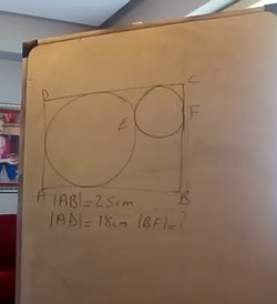 |AB|= 25 cm |AD|=18 cm ise |BF| kaçtır?