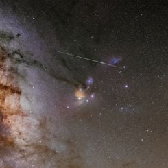  A Deep Sky Behind an Eclipsed Moon 