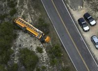 Multiple Texas students injured in school bus rollover crash on 1st day of class