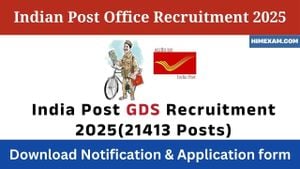 India Post Announces 21,413 GDS Vacancies For 2025