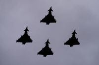 Nato scrambles fighter jets after Russian planes violate Lithuania’s airspace in ‘blatant breach’
