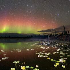 Reflected Aurora Over Alaska