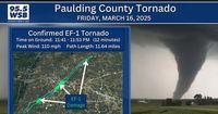Paulding County EF-1 Tornado was on the ground for over 10 miles