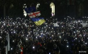 Protests Erupt As Georgia Suspends EU Accession Talks