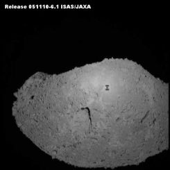 A Robot's Shadow on Asteroid Itokawa