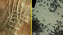 Mars'taki Gizemli "Örümcekler" Dünya'da Yeniden Yaratıldı.